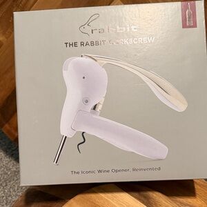 Rabbit White Corkscrew Wine Opener